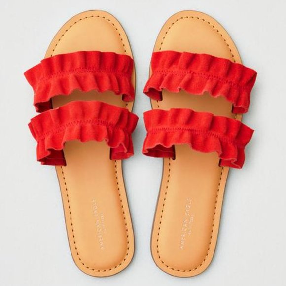 Like New Summer Sandals Slides Slip On - Picture 1 of 4